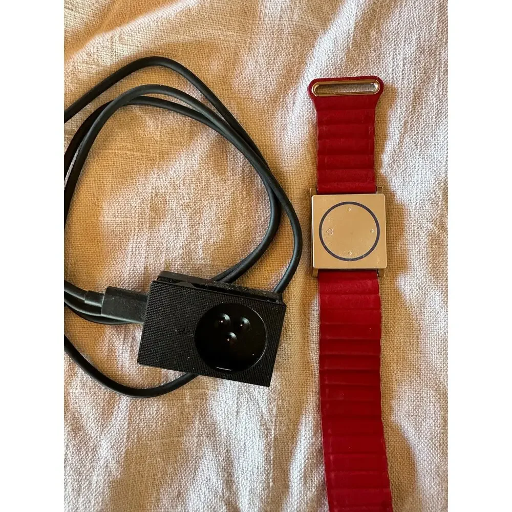 Empatica Embrace Seizure Detection Watch Red Band with Charging Dock & USB Cable